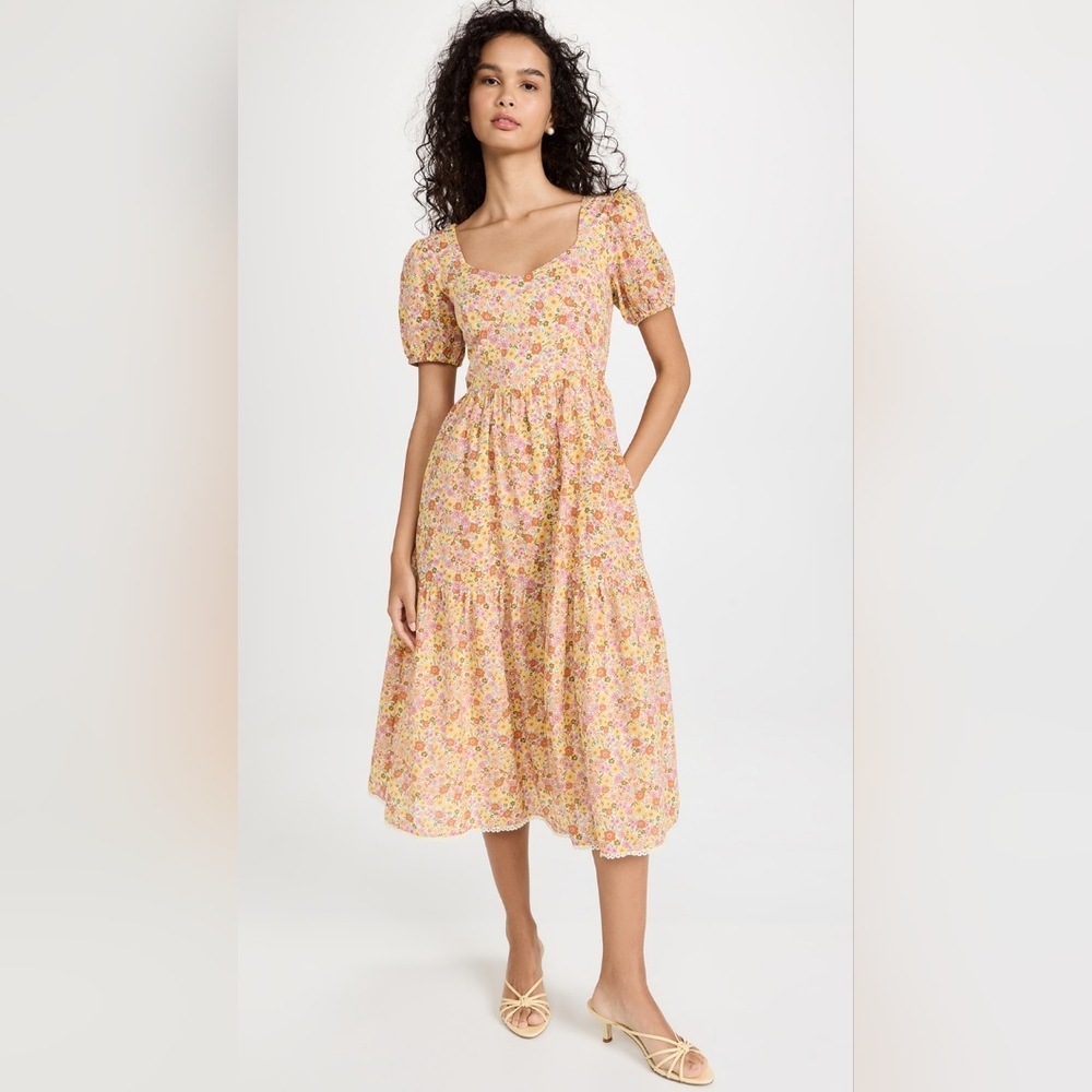 Lost + Wander Sun dance midi dress